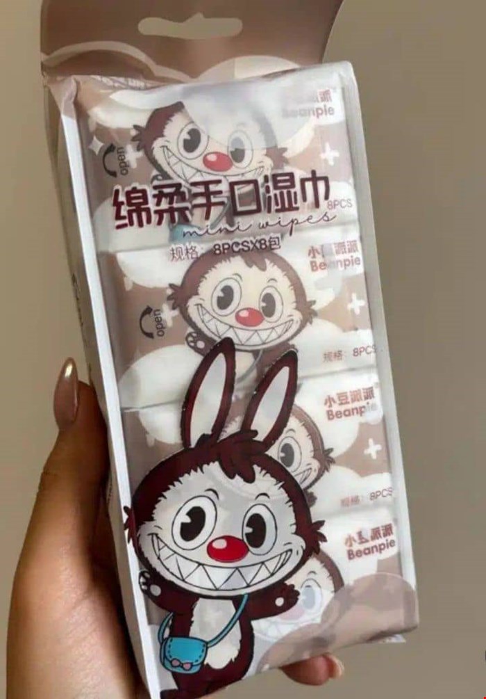 پک  دستمال مرطوب فانتزی 8تایی 