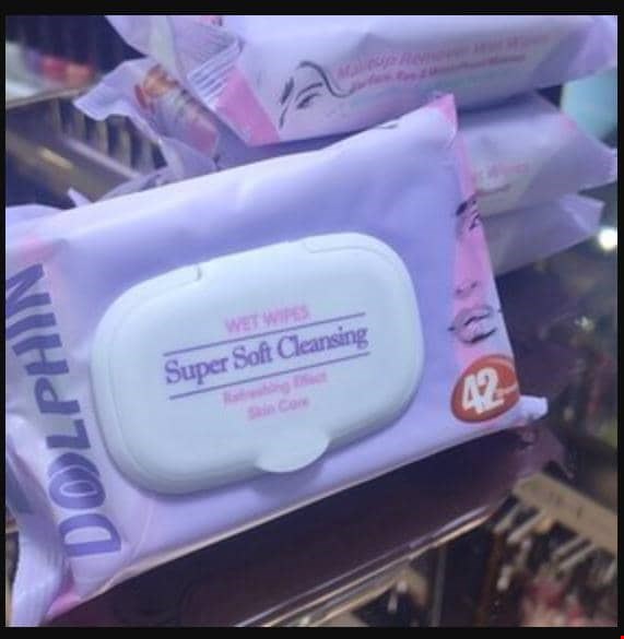 دستمال مرطوب  42 برگ dolphin